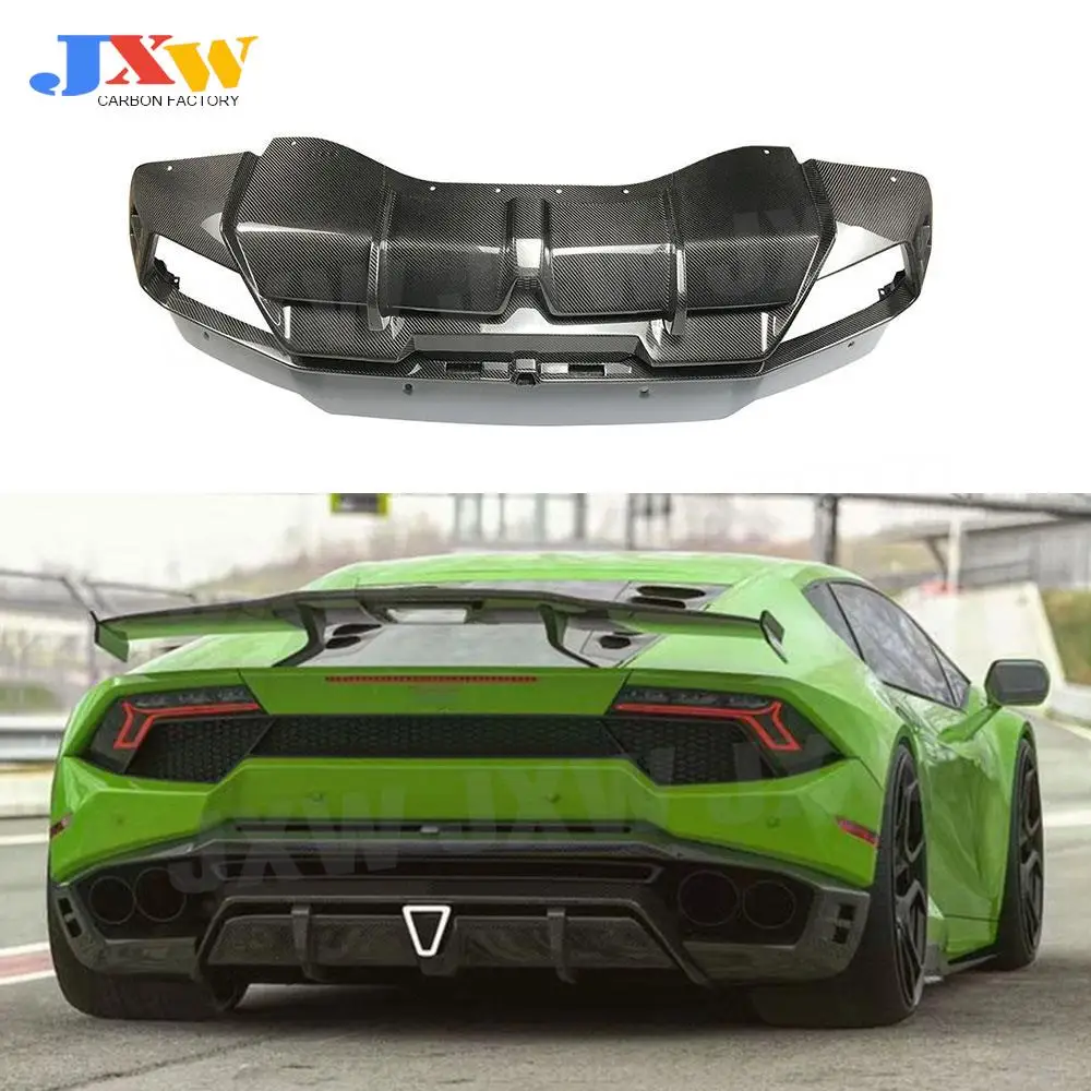 

Dry Carbon Rear Bumper Lip Diffuser Body Kits Case for Lamborghini LP580 LP610 Bumper Guard S Styls Auto Car Parts