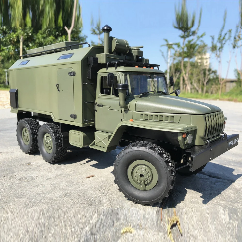 New Wpl B36 Rc Truck Ural Command Military Truck Model Climbing Off-Road 1/16rc Simulation Remote Control Car For Boy Toys Gift