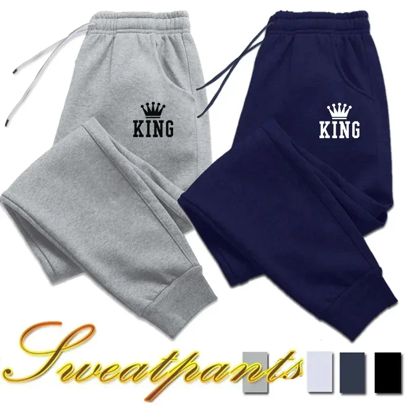 

Hot Sales Jogging Pants Men's Sweatpants Fashion Printing Versatile Gym Simple Comfortable Soft Sport Casual Trousers Drawstring