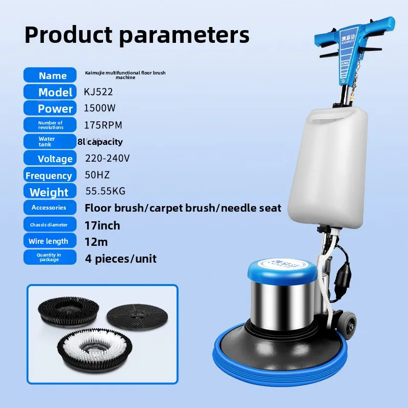 

TQH Hand-Push Multi-Functional Industrial Commercial Floor Scrubber Hotel Carpet Cleaning Machine Factory Floor Brushing