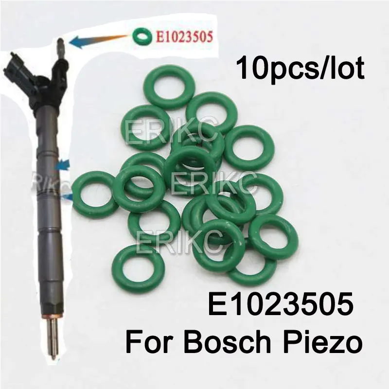 O-Ring 10PCS Oil Return Pipe Joint Sealing Ring E1023505 for Bosch Piezo Diesel Injector 0445115 Sprayer 0445116