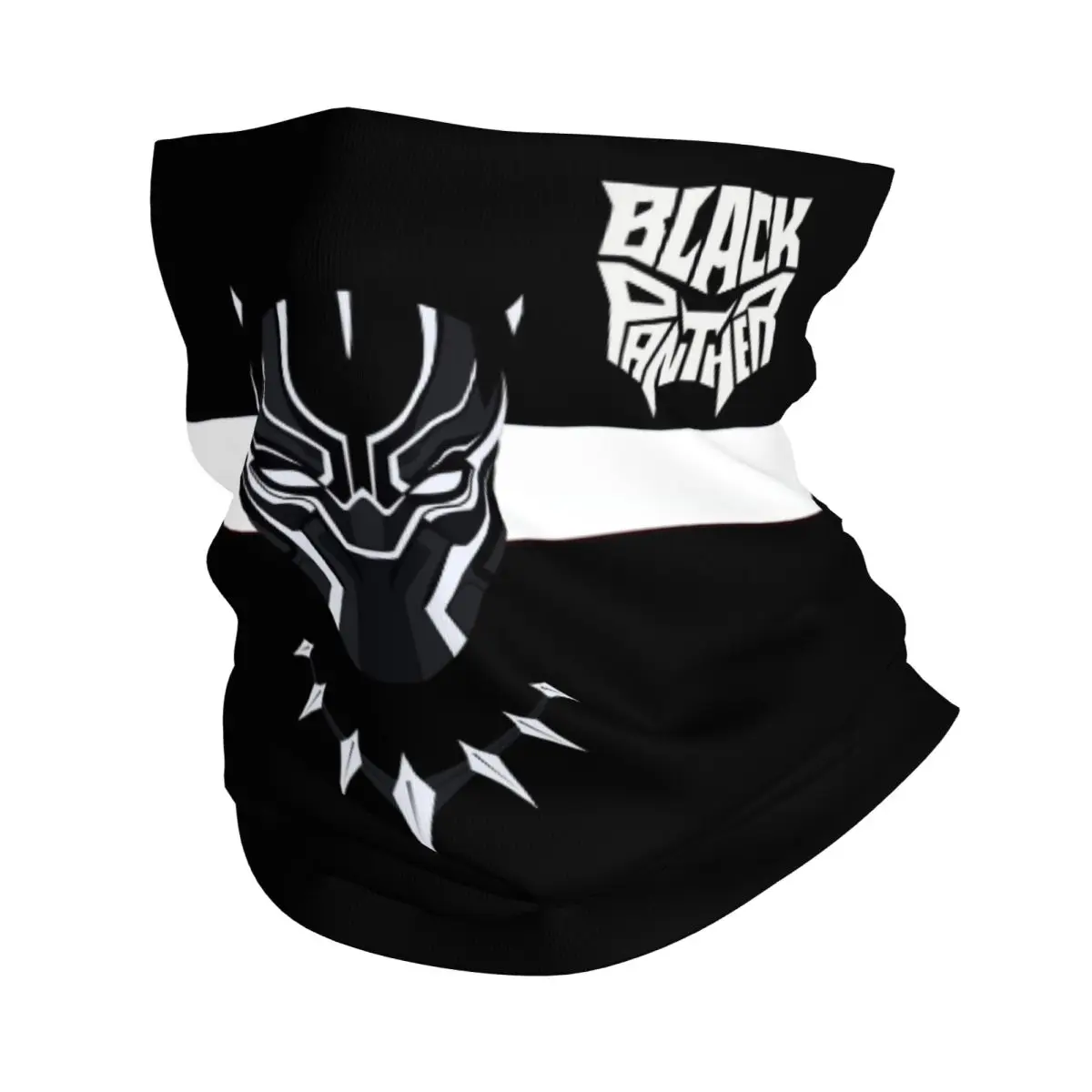 Fantastic Black Panther Bandana Neck Gaiter Printed Motocross Wrap Scarf Multi-use Balaclava Cycling Unisex Adult Breathable