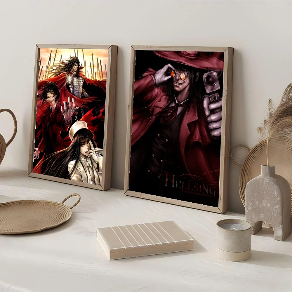 1pc Hellsing  Poster Paper Print Home Living Room Bedroom Entrance Bar Cafe Art Painting Decoration