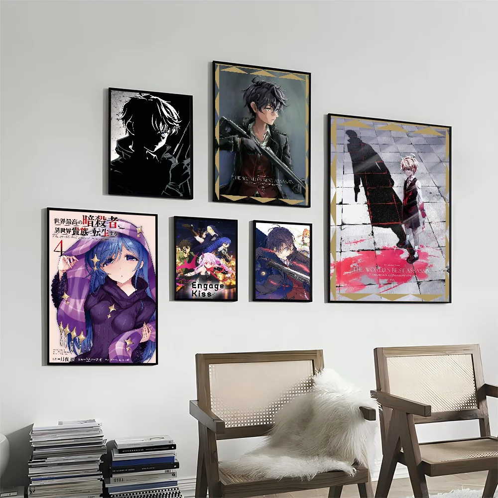 

The World's Finest Assassin Gets Reincarnated Vintage Posters Sticky Vintage Room Home Bar Cafe Decor Kawaii Room Decor