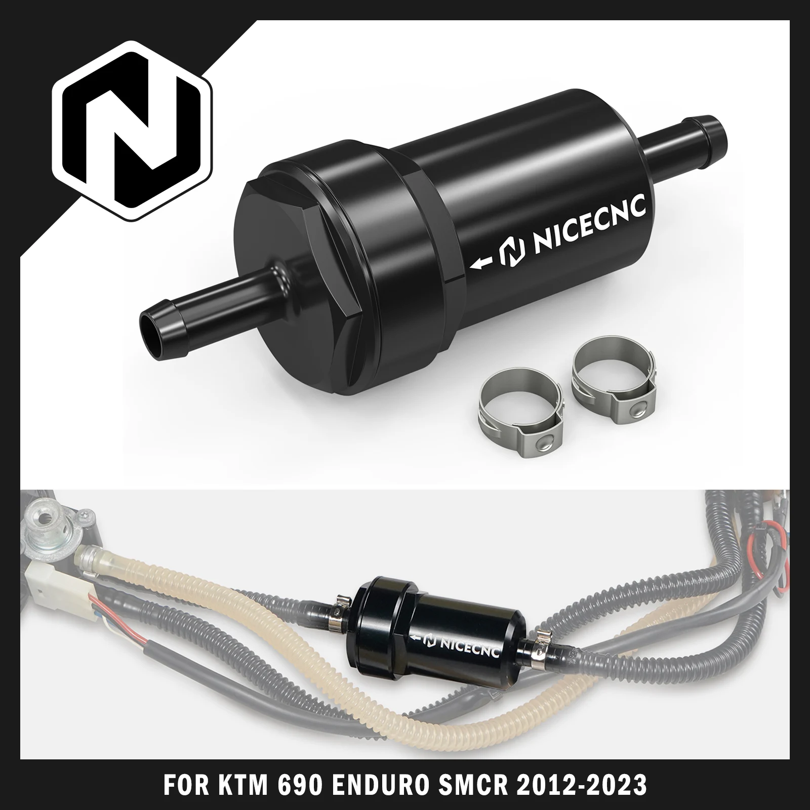 

NICECNC For KTM 690 Enduro SMC R 2012-2023 For Husqvarna 701 Enduro R Supermoto 35 Micron Fuel Filter For GasGas ES 700 SM 700