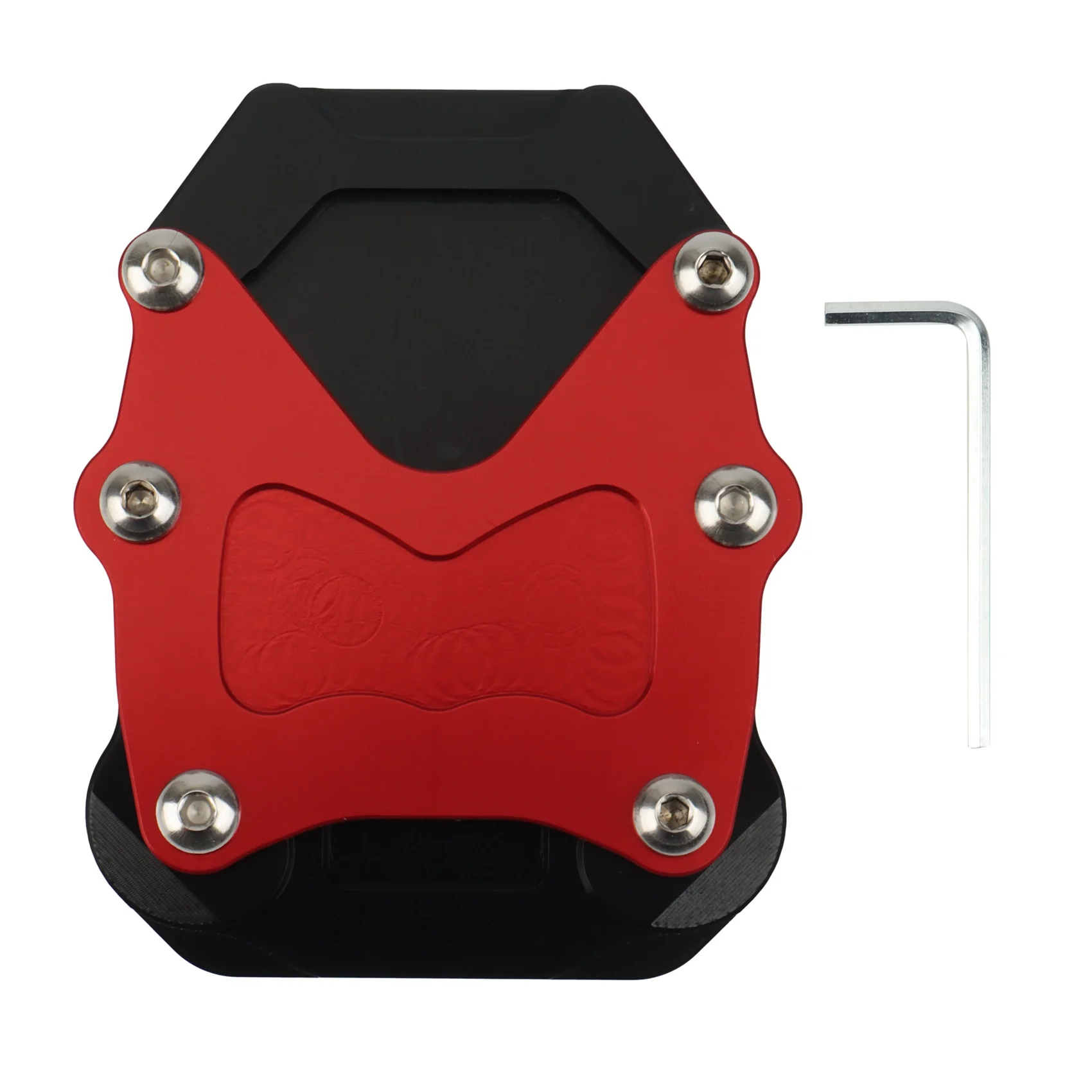 Side Stand Enlarger Kickstand Enlarge Plate Pad for Honda CRF1100L Africa Twin Adventure Sports DCT 2020 2021(Red)