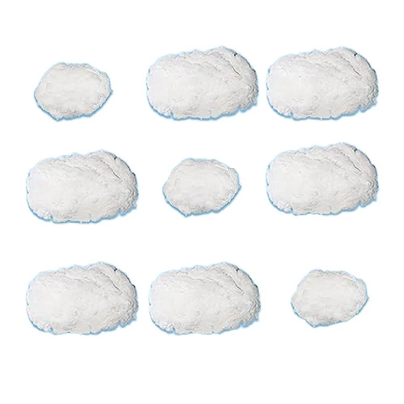 

9PCS Clouds Decorations For Ceiling, Cotton Simulation Hanging Cloud Decoration, 3D Artificial Clouds Props Durable