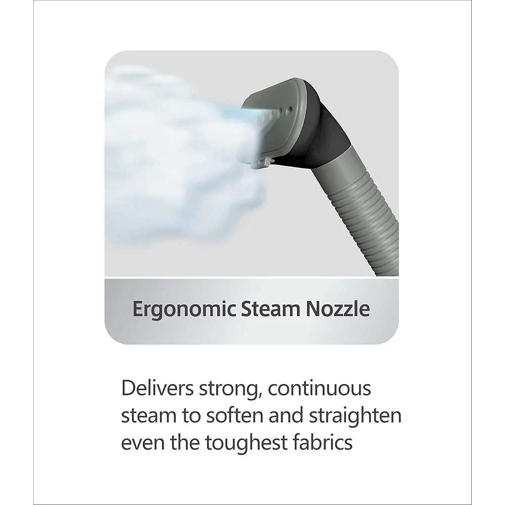 1500W Garment Steamer with 360 Swivel Multi Hook Hanger Adjustable Settings Powerful Continuous Steam Home Clothes Care