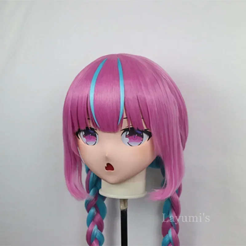 (B84) Customized Lifesize Mask Crossdressing with Backshell Silicone Anime Kigurumi Mask Cosplay