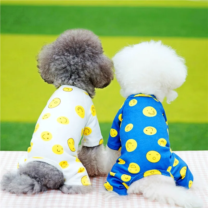 Winter Warm Pet Dog Clothes for Small Dogs Cute Cartoon Dog Jumpsuits Fashion Puppy Overalls Soft Cat Pajamas Chihuahua Clothes