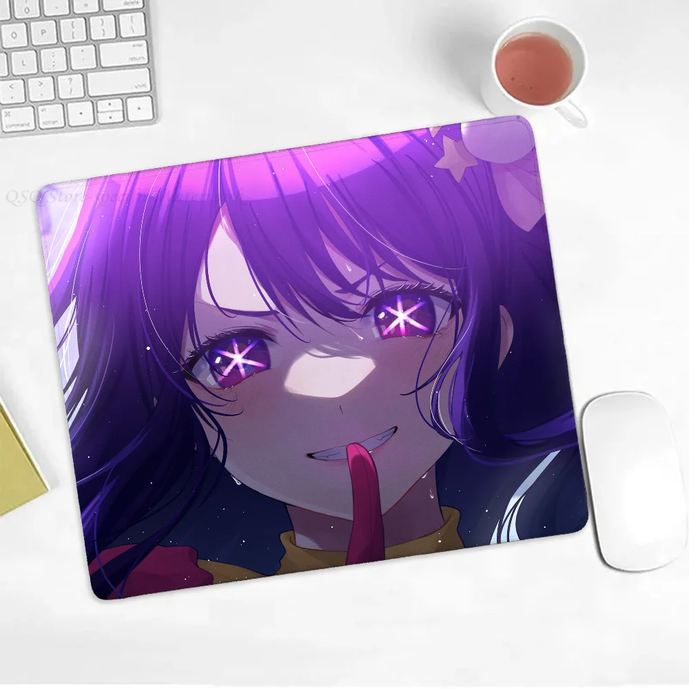 Anime Oshi No Ko Hoshino Mousepad Small LockEdge Mouse Pad For Gamers, Computer Desk Pad, Rectangular Anti-slip Rubber