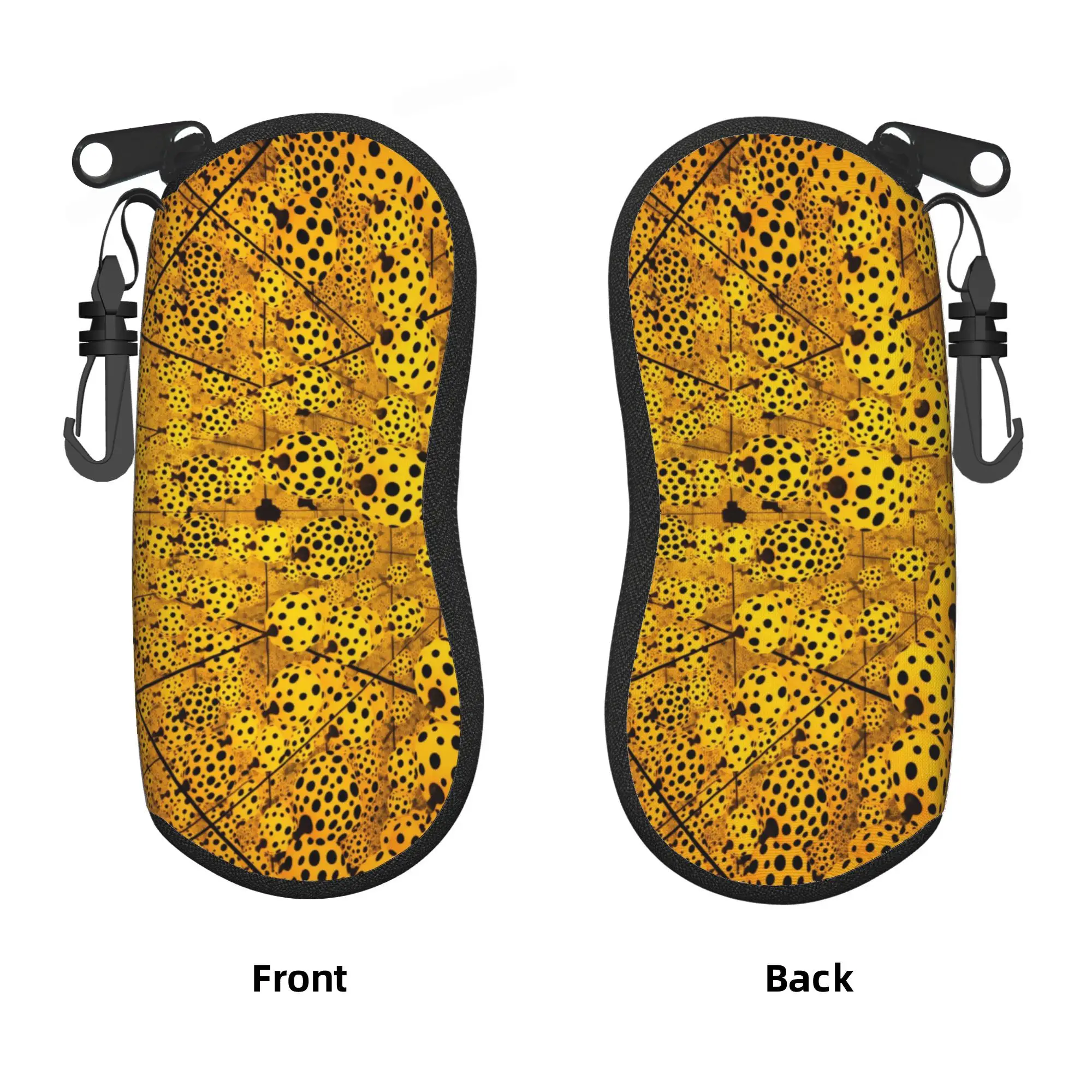 Yayoi Kusama Life is the Heart of a Rainbow Glasses Case  Convenient Sunglasses Pouch For Male Female Fashion Eyewear Organizer