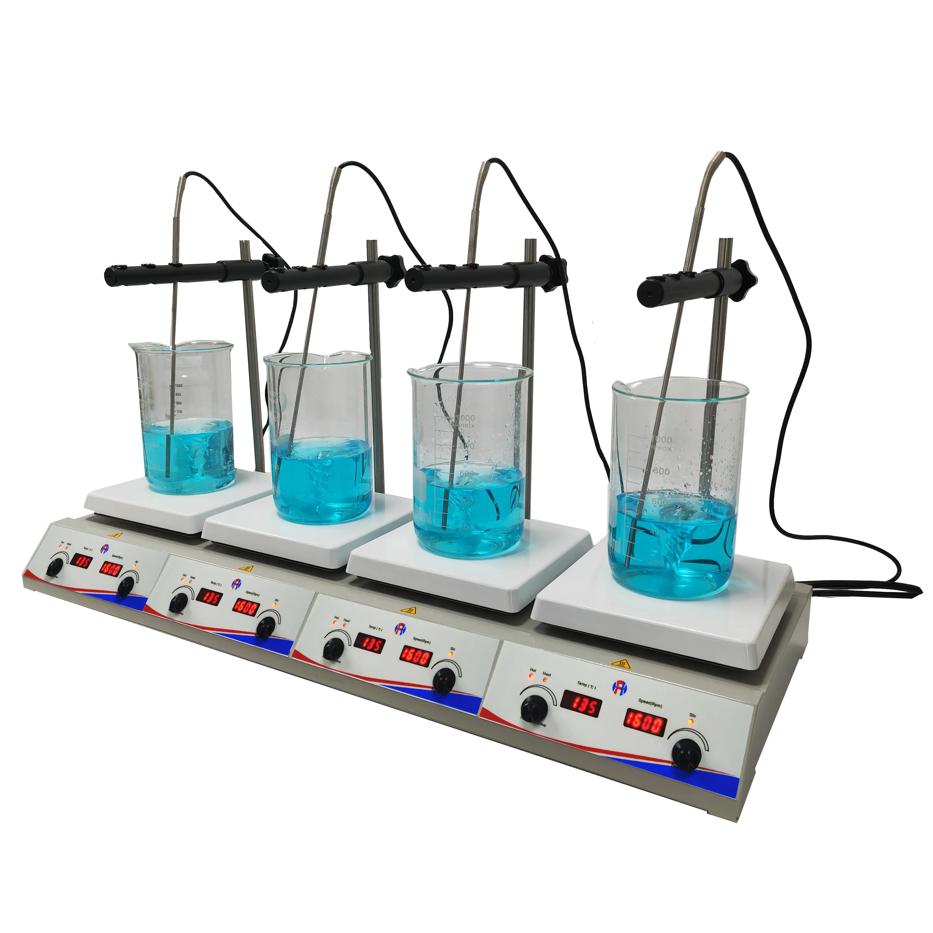 

2024 New Products Multi-Position Stirrer Hotplate HSHA-4P Hotplate Heating Magnetic Stirrer with Competitive Price