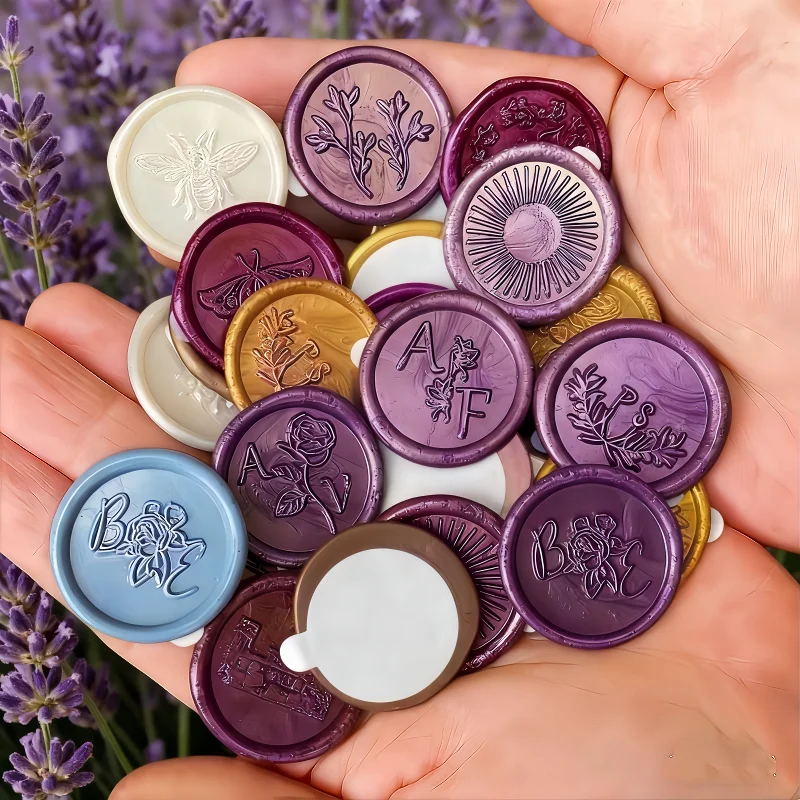 

Custom LOGO Wax Seals Reusable Envelope Stickers Wedding Stationery Personalized Self-Adhesive Seals DIY Pre-Glued Wax Seals