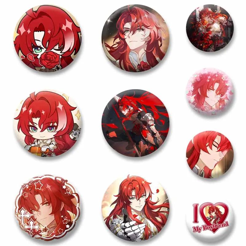 

Argenti Knight of Beauty Enamel Pin Lapel Pin Cartoon Button Brooch Cosplay Badge Clothing Jewelry Accessory Gift for Game Fans