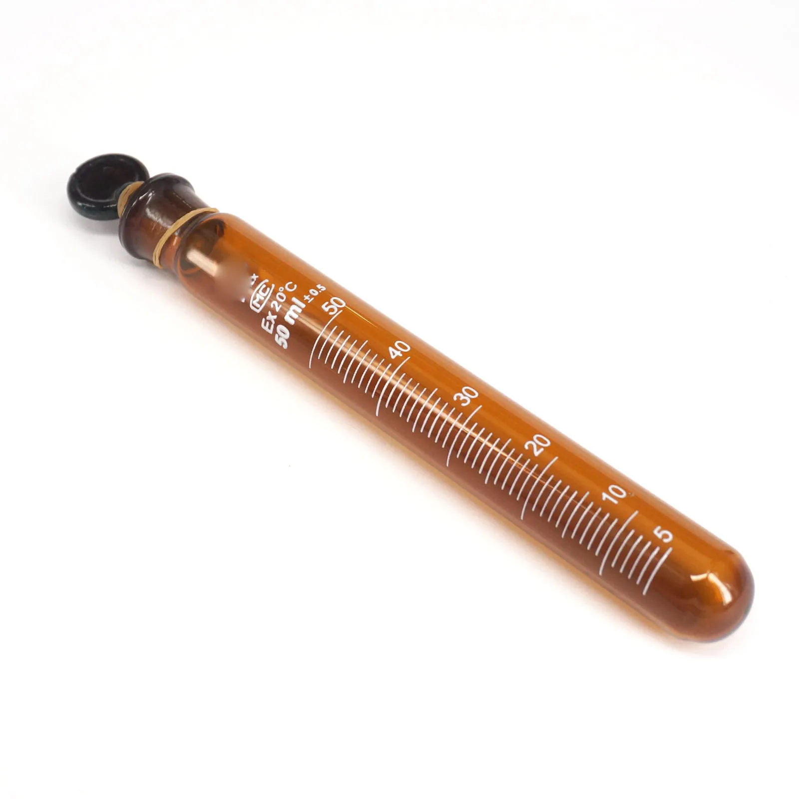 5/10/20/15/25/50ml Graduated Lab Glass Test Tube Round Bottom with Stopper
