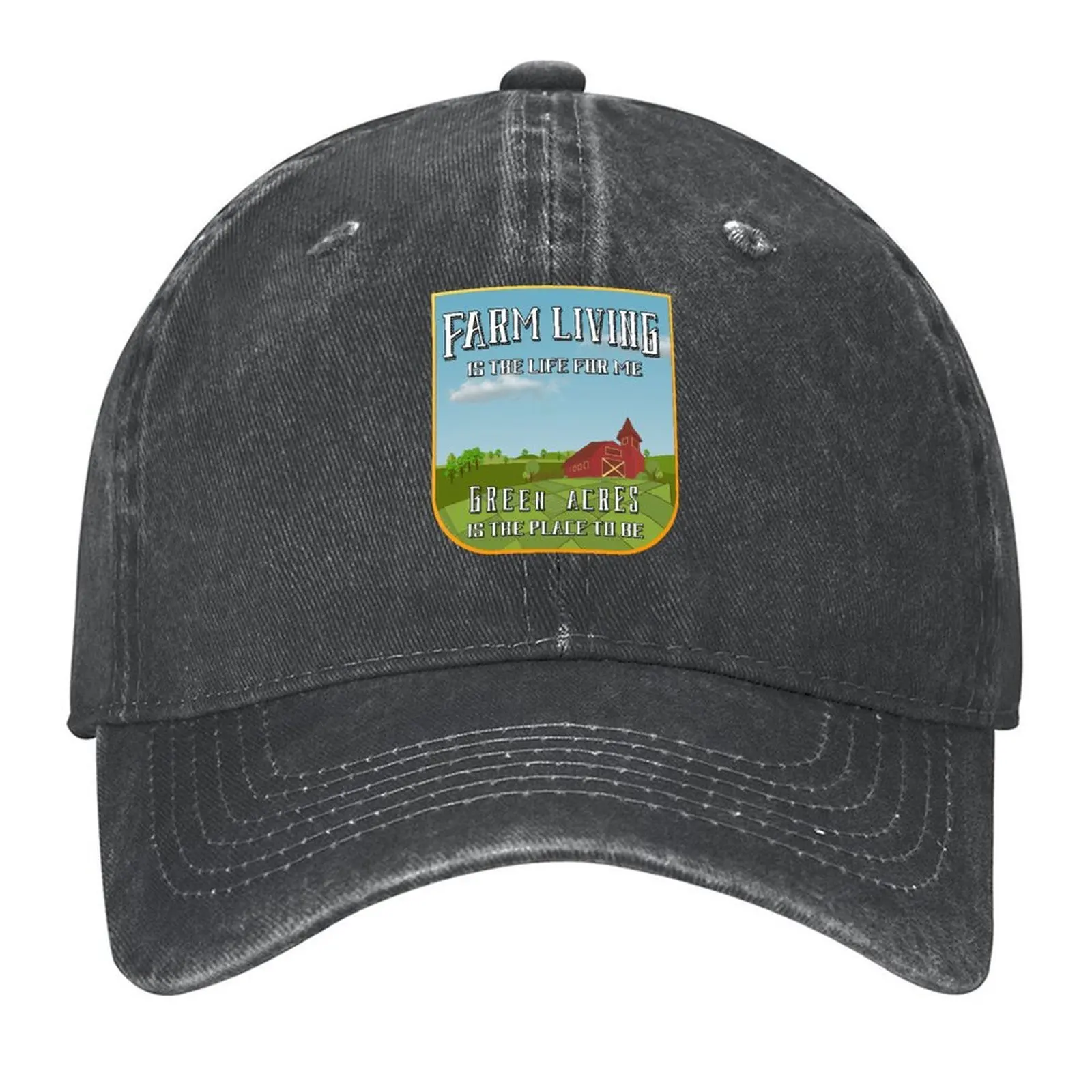 Farm Living Is The Life For Me, Green Acres Is The Place To Be Gorra de béisbol Gorra deportiva Gorra de béisbol Sombrero táctico para el sol Mujeres Hombres