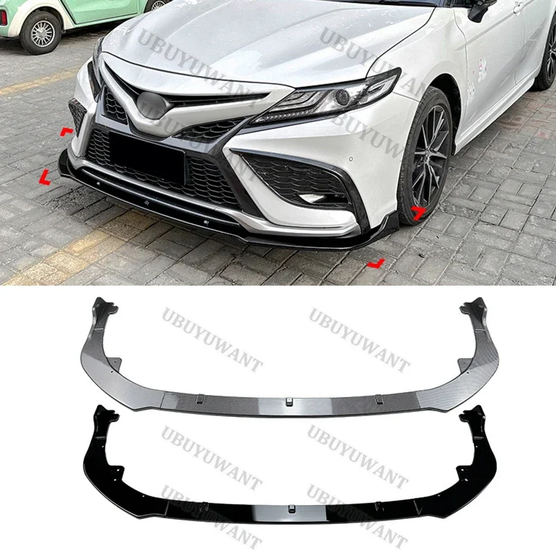 For Toyota Camry XV70 Sport 2021 2022 2023 Car Front Spoilers Improve Vehicle Stability Bumper Splitter Car Accessories