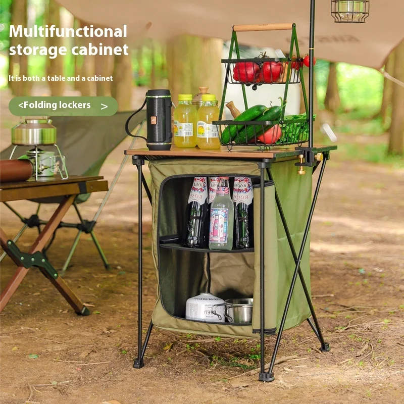 Multi-Purpose Foldable Camping Table with Storage Bag, Portable Lightweight Outdoor Picnic Table for Camping and Hiking