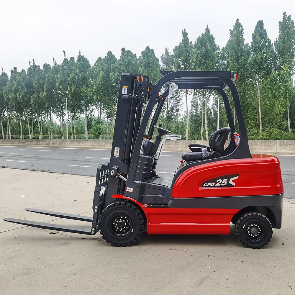 Wysokowydajny wózek widłowy elektryczny z baterią litową, wózek widłowy elektryczny 2T 3 tony, maszyna do załadunku dla Kanady