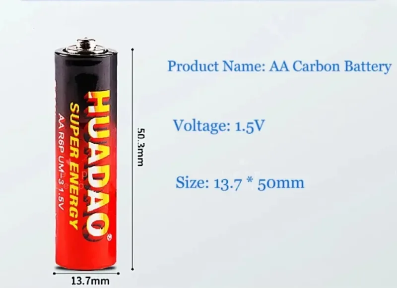 1.5V AA disposable alkaline dry battery suitable for LED lights, toys, cameras, shavers, CD players, wireless mice, keyboards