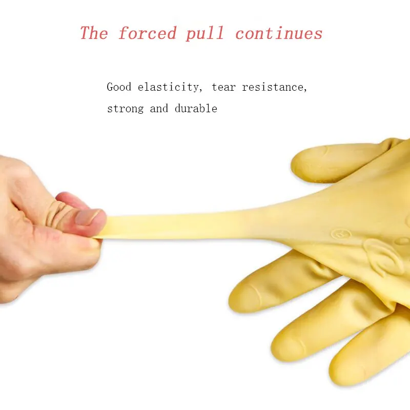 Reusable Household Cleaning Gloves Washing Dishes Cleaning Glove Flexible Long-lasting Non-Slip Kitchen Dishwashing Clean Glove
