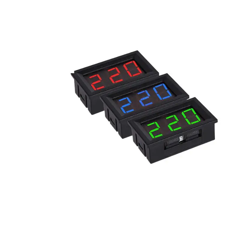 220 فولت/380 فولت سلكين تيار متردد الفولتميتر | جهاز قياس الجهد الكهربائي بشاشة LED صناعية | أداة القياس الكهربائية #2