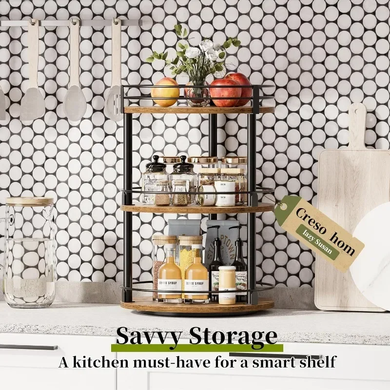 

Rotating Spice Rack for Kitchen Countertop