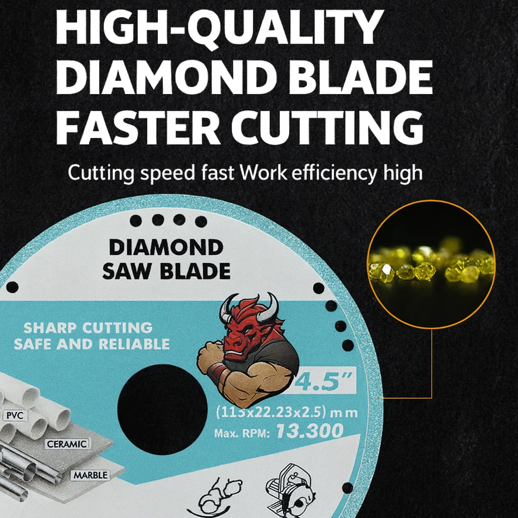 

Многофункциональное режущее лезвие из нержавеющей стали с бриллиантами, керамическая плитка, мрамор, нефрит, керамическое пильное полотно, острое и не выбирается