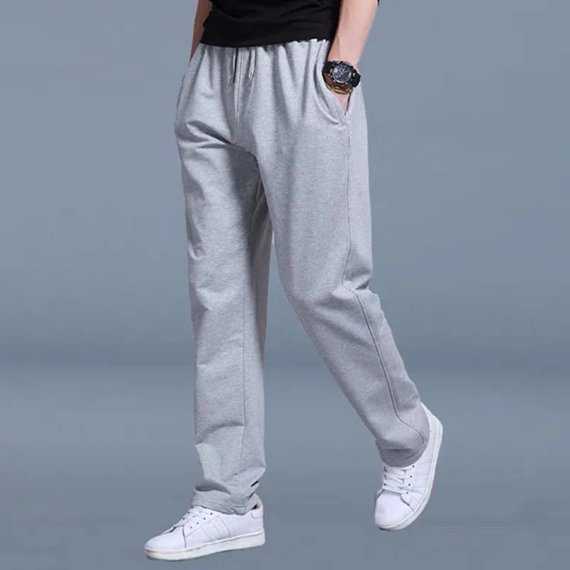 

Korean Straight Tube Men's Casual Sports Pants Running Workout Jogging Gym Sport Trousers Long Sweatpants for Men