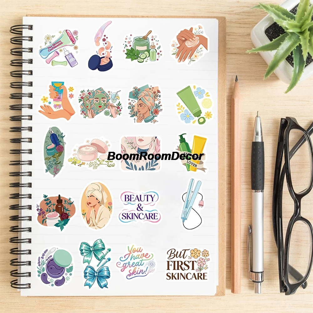 60PCS Beautician Sticker Laptop Motorcycle Inspirational Canvas Stacks Creative Supplies Skateboard Funn Aesthetic Stickers