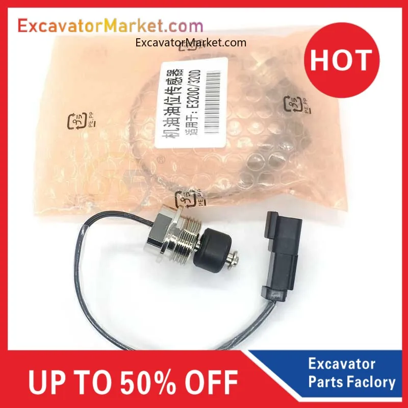 For Excavator Excavator Accessories For CATERPILLAR For CAT E320B 320C 320D Engine Oil Pan Oil Level Sensor