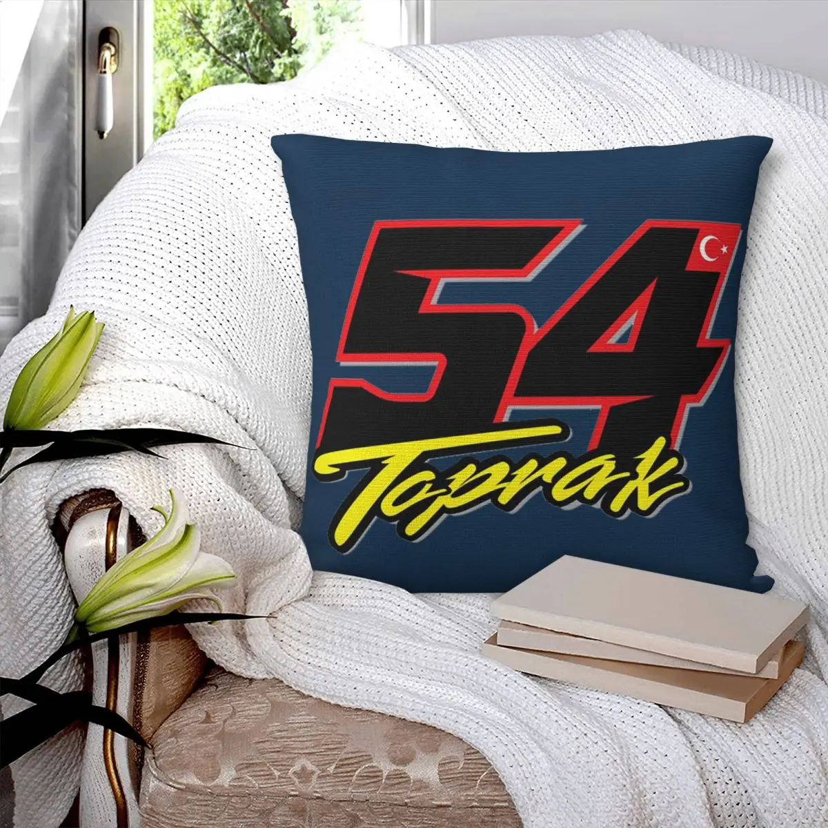 Toprak Razgatlioglu 54 Square Pillowcase Pillow Cover Polyester Cushion Zip Decorative Comfort Throw Pillow for Home Living Room