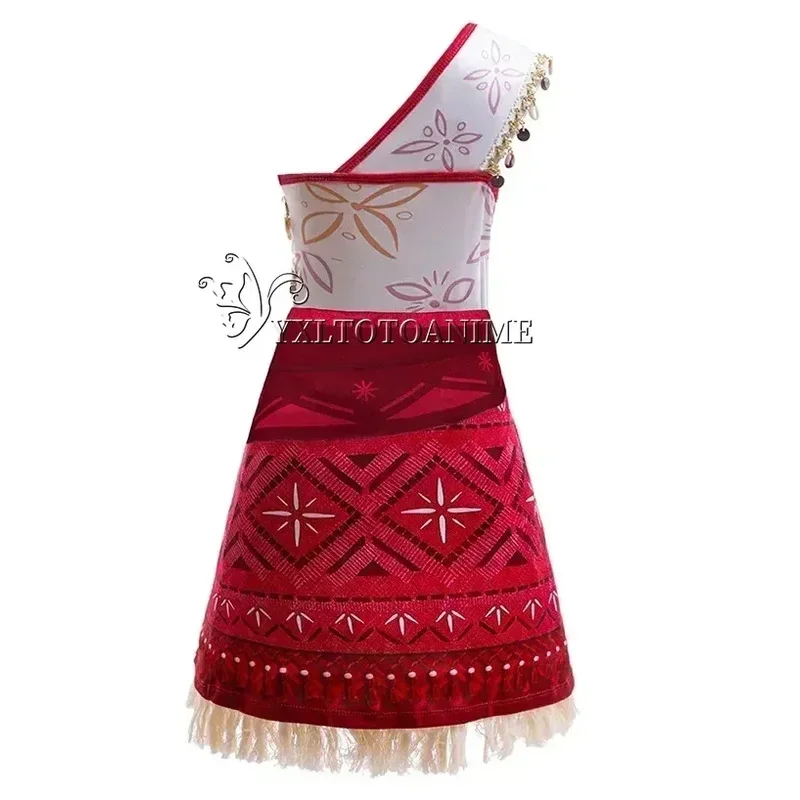 فستان بناتي جديد لفيلم موانا 2 فستان حفلة عيد الميلاد مغامرة زي فتاة الأميرة ملابس الأطفال فايانا بوا خنزير الزي