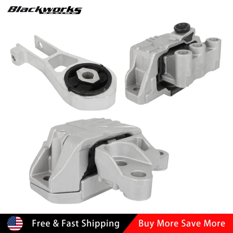 68278029AB 68278029AC 68363755AA 3pcs Motor Mounts For Jeep 2015-2021 Renegade 2.4L 2016-2018 Fiat 500X 2.4L 2017-2022 Compass 2.4L