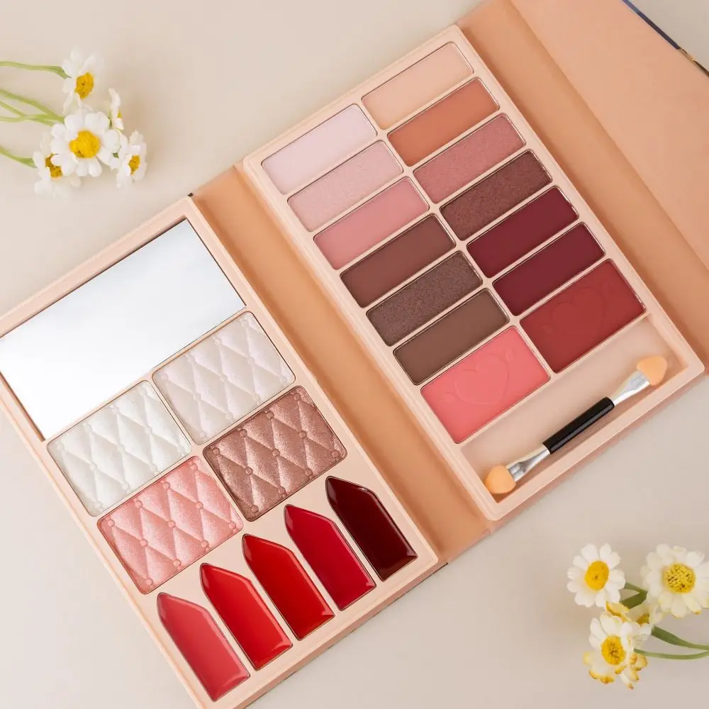 

All-in-one Full Face Makeup Palette Versatile Matte with Mirror Travel Cosmetics Kit Blush Lipsticks Lip Gloss Palette Women