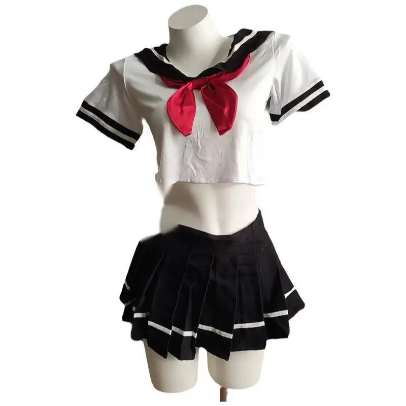 

Sexy JK Uniform Pure Role-Play Sailor Outfit Cute College Style Set Pure Desire Nightclub Style Skirt Sets For Woman OXC1