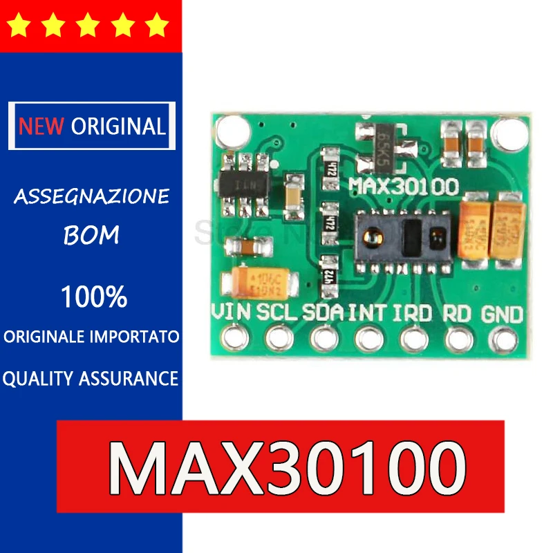 MAX30100 heart rate, pulse and heartbeat sensor module, blood oxygen concentration sensor module