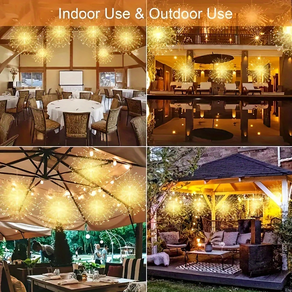 Imagem -06 - Outdoor Impermeável Solar Garden Lights Led Fairy Lights para Jardim Patio Tree Decorações Modos 360 480