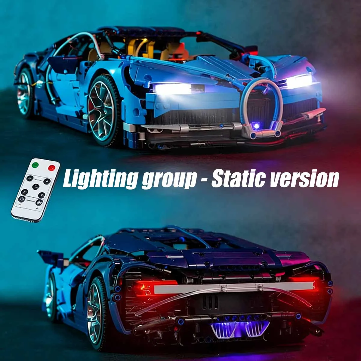 Giocattolo da costruzione per auto meccanica Bilibili Le Go, macchinina compatibile con Le Go (senza batteria e luce, solo modello)