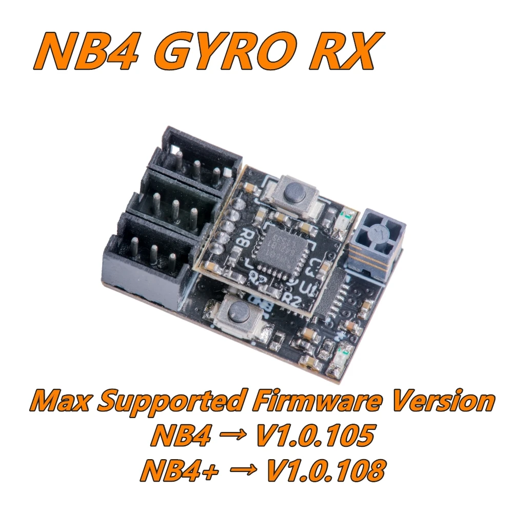 

GT55Racing NB4 TOWER ANTENNA GYRO RECEIVER V5 Third-Party Receiver – Max Firmware Support: NB4 V1.0.105 / NB4+ V1.0.108