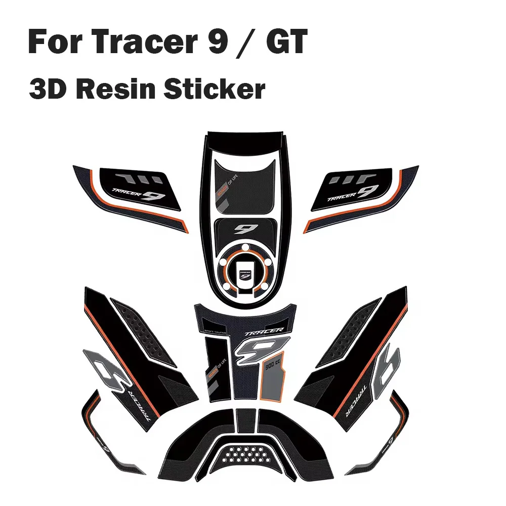 

Tracer 9 GT 2025 Motorcycles Accessories 3D Resin Stickers Protection Decorate Kit For Tracer 9 TRACER 9 GT 2025