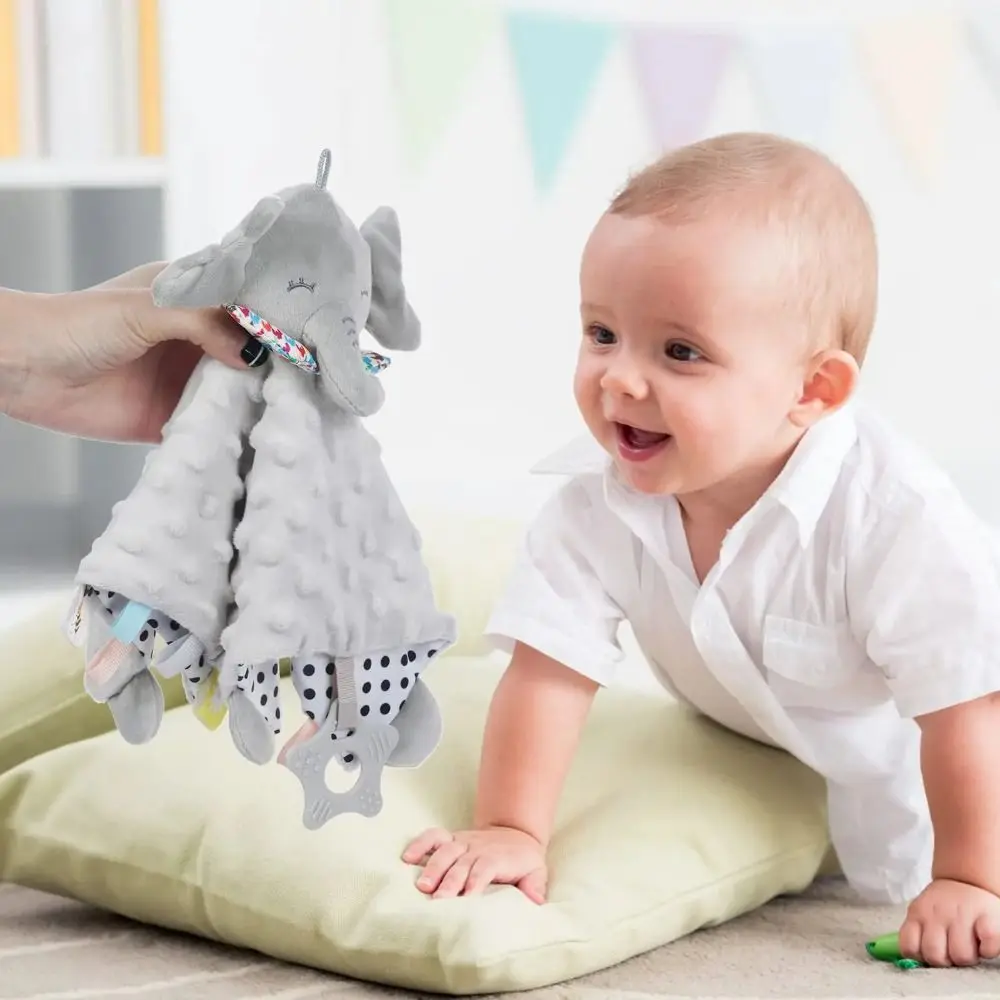 

Soft Stuffed Animal Bunny Baby Animal Cotton Soothing Design Infant Snuggler Comforting Blankie Material