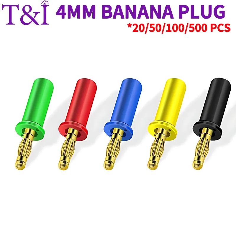 

4mm Banana Plug, Nickel Plated, Gold Plated Lantern Type Assembled Banana Plug, Self Soldering Test Wire Terminal Connector