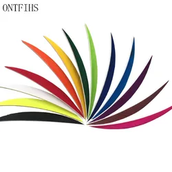 50Pcs/Lot 5Inch Arrow Feather Fletchings Archery Fletches Arrow Accessories Turkey Feather -Banana