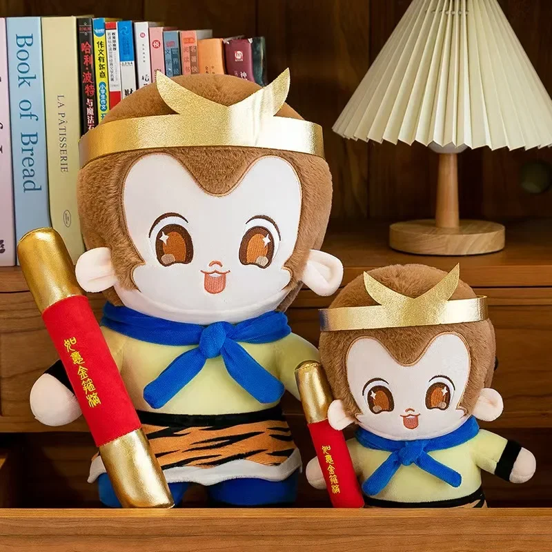 The Journey To The West Black Myth Wukong Plush Toy Cartoon Destined One Stuffed Doll Anime Game Monkey Souvenir Birthday Gift