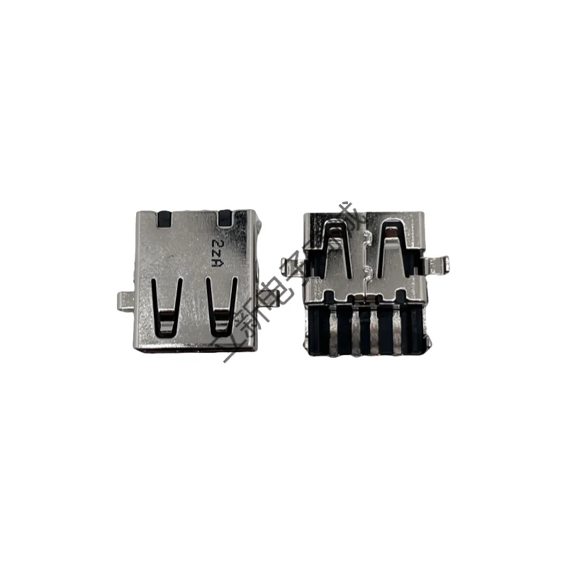 Foxconn UB11123-4MZ1-4F single-layer USB 2.0 interface A-type female seat sinking plate with spring clip connector