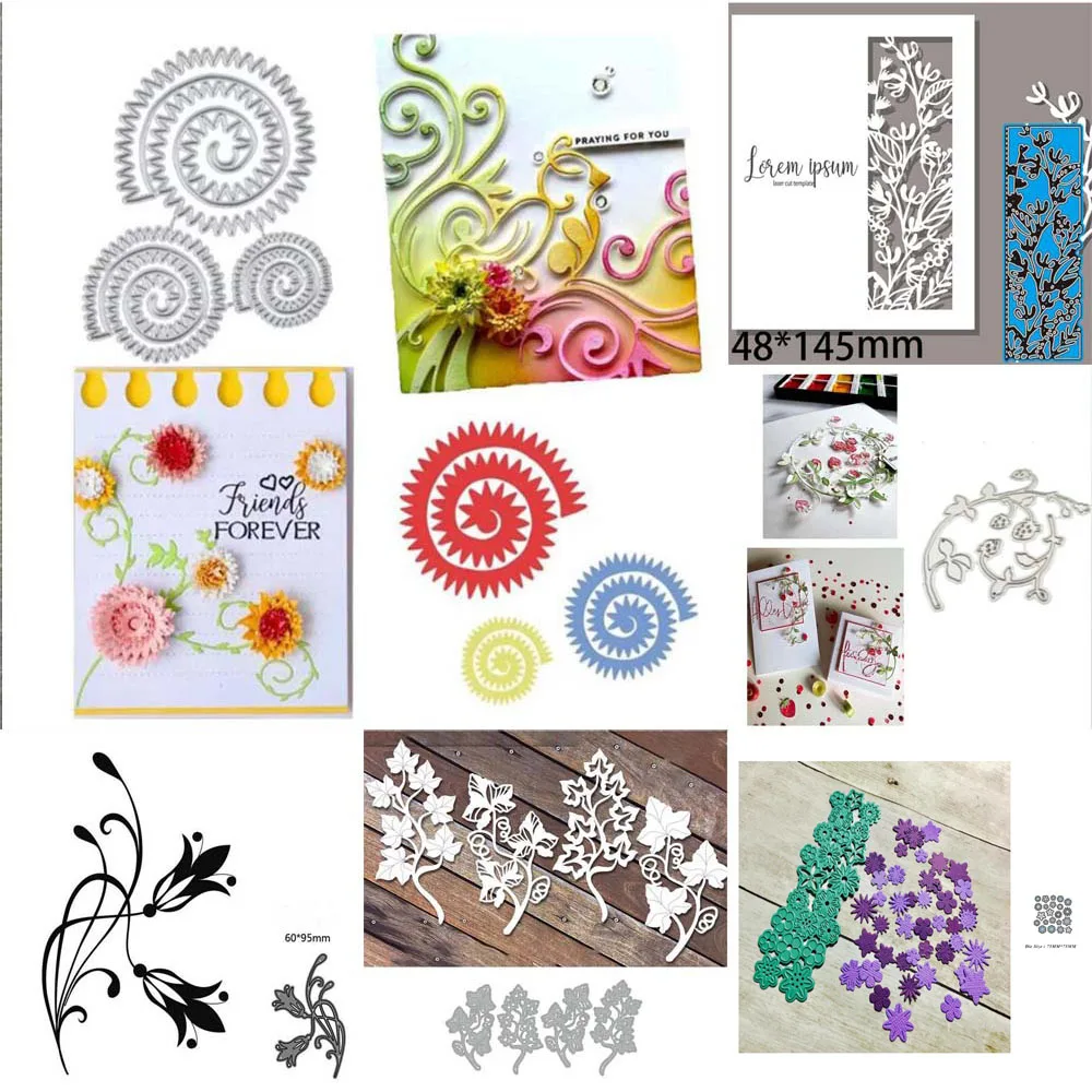Metalls chneid werkzeuge schneiden sterben Blumen Hintergrund rahmen Sammelalbum Papier Handwerk Stanz schablonen