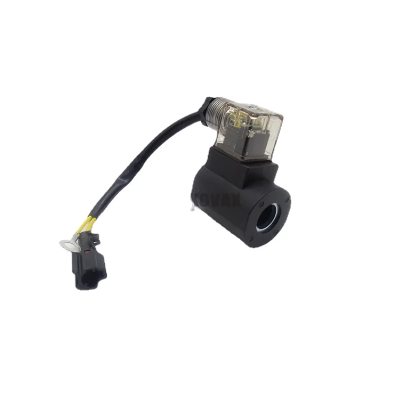 

Excavator quick change/hydraulic pump solenoid valve coil 16mm hook excavator connector 12V/24V parts free shipping