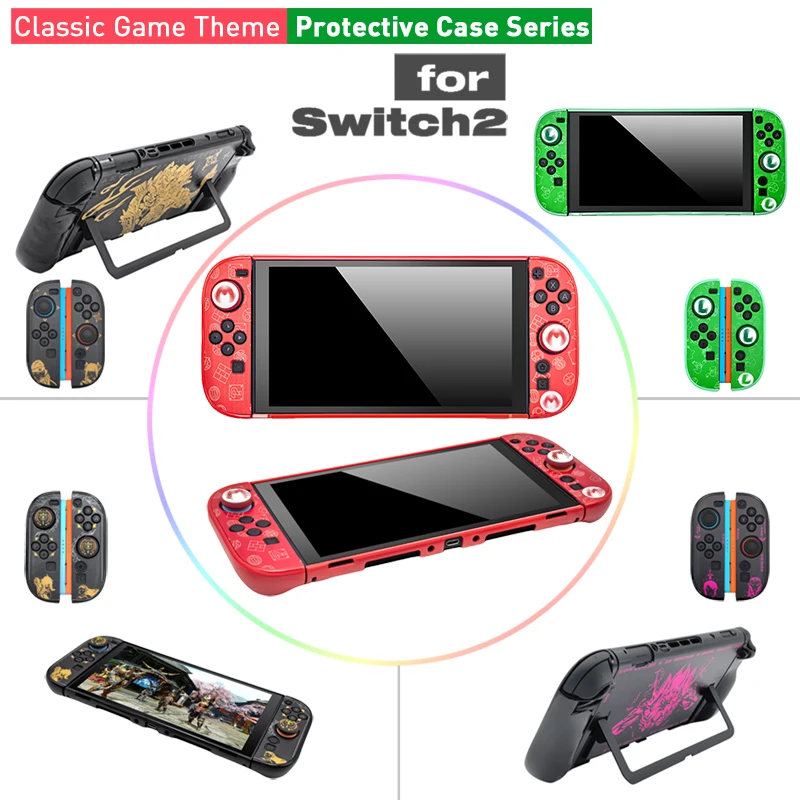 Para ns switch 2 caso casca dura acoplável habitação protetora capa fina pele ns switch 2 acessórios do jogo